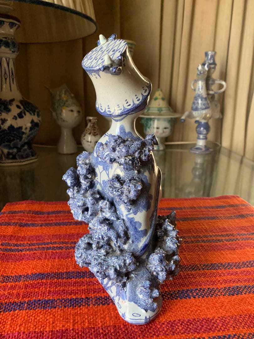 ビヨンヴィンブラッド　ビンテージ1960年スタジオ手書き一点物作品帽子レディー