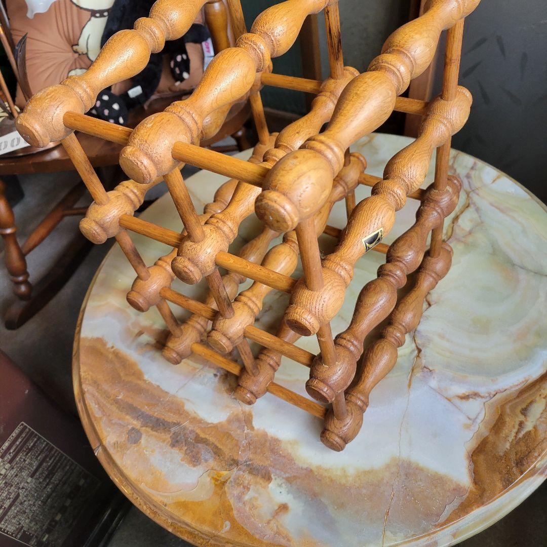 キツツキマーク 飛騨産業 木製 ワインラック ボトルラック ヴィンテージ