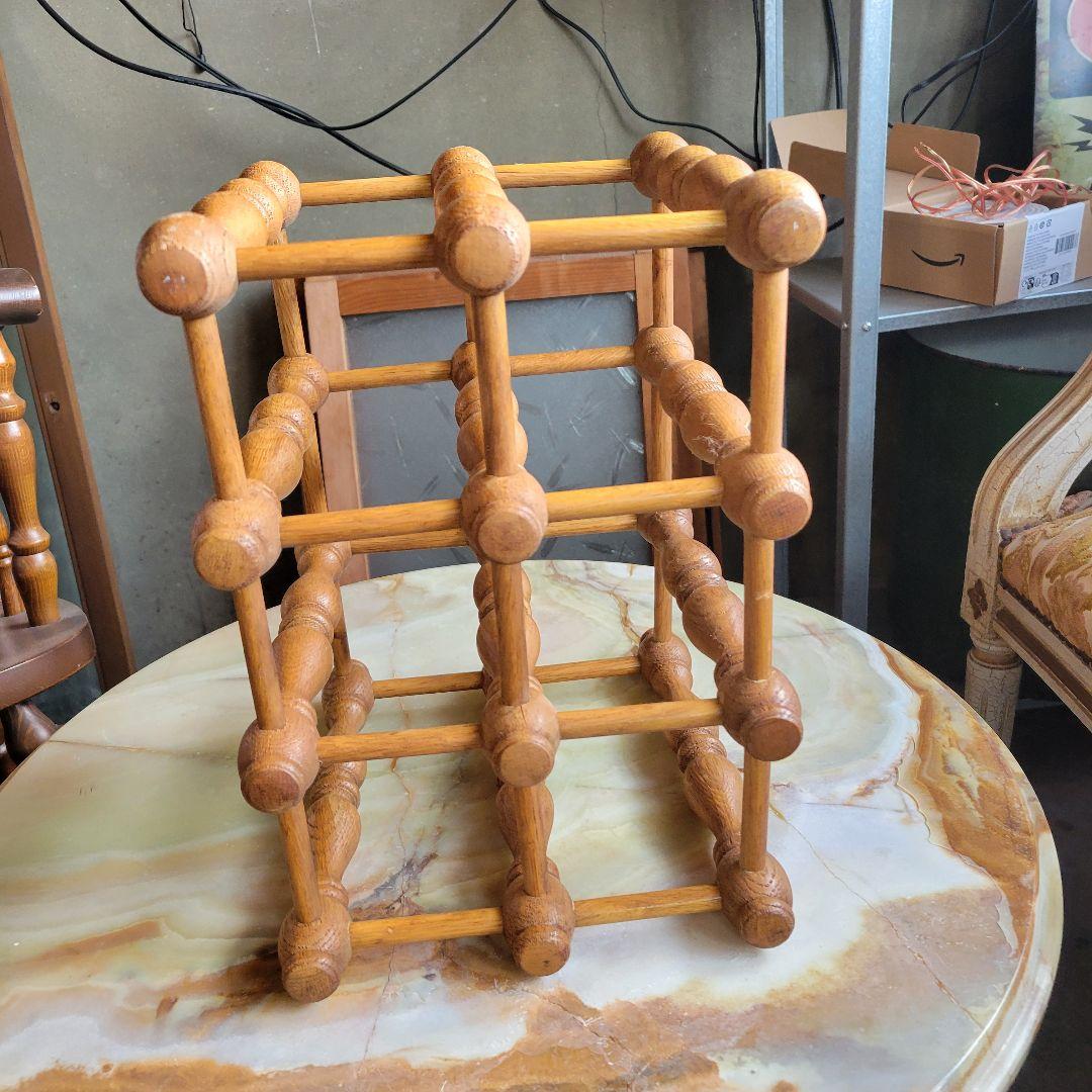 キツツキマーク 飛騨産業 木製 ワインラック ボトルラック ヴィンテージ