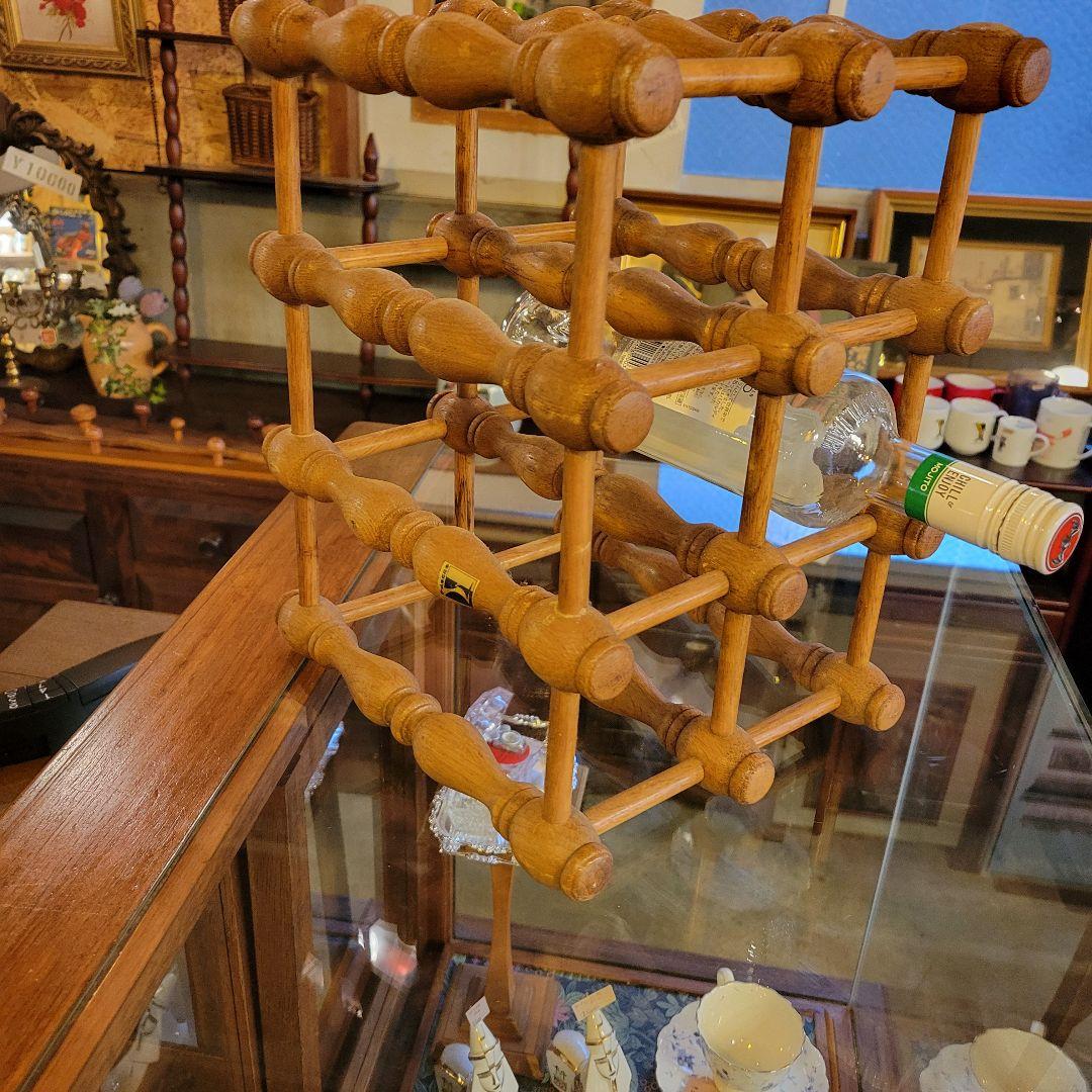 キツツキマーク 飛騨産業 木製 ワインラック ボトルラック ヴィンテージ