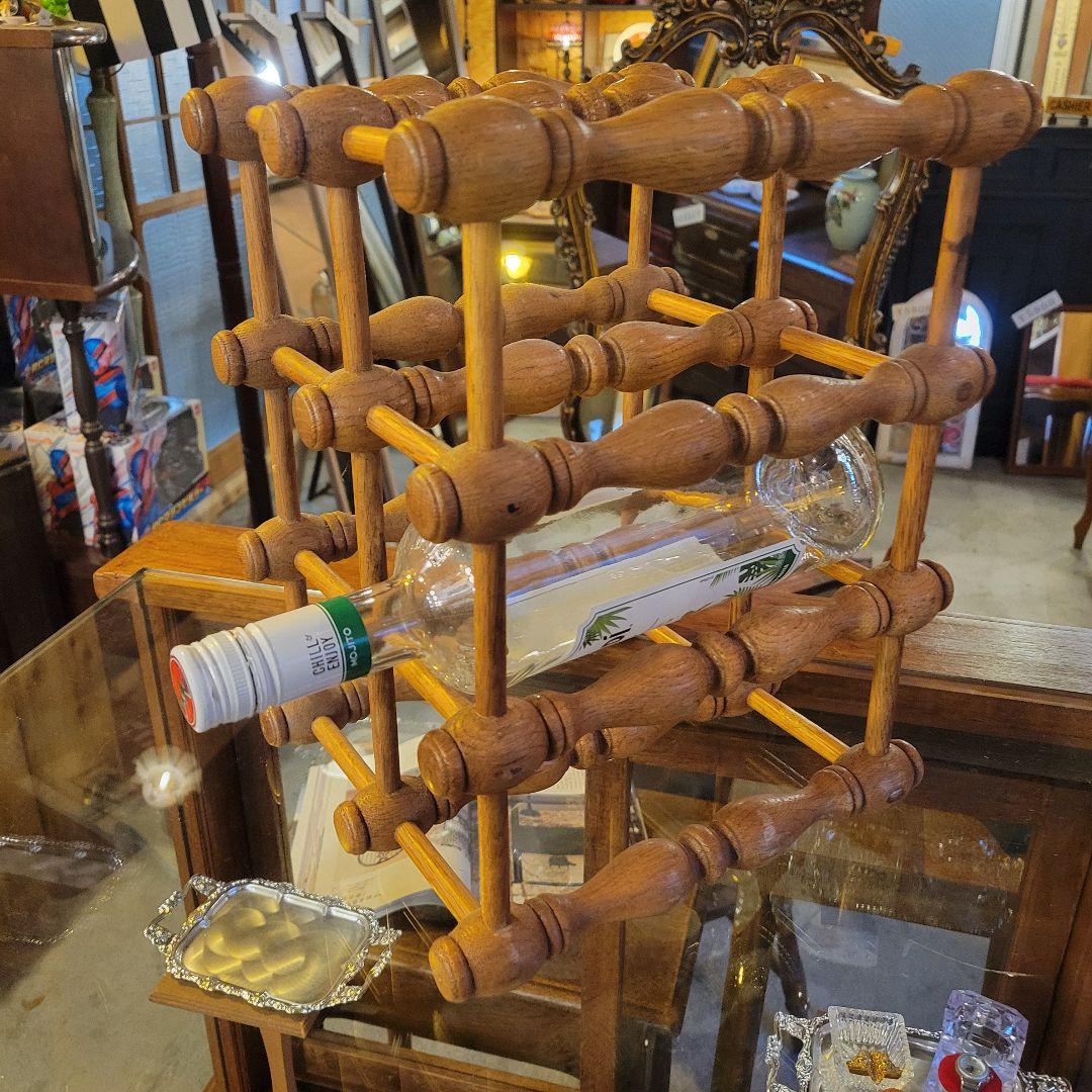 キツツキマーク 飛騨産業 木製 ワインラック ボトルラック ヴィンテージ