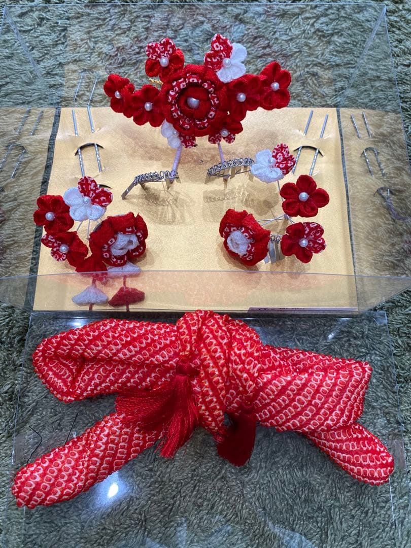 七五三 7歳 はこせこ 髪飾りセット