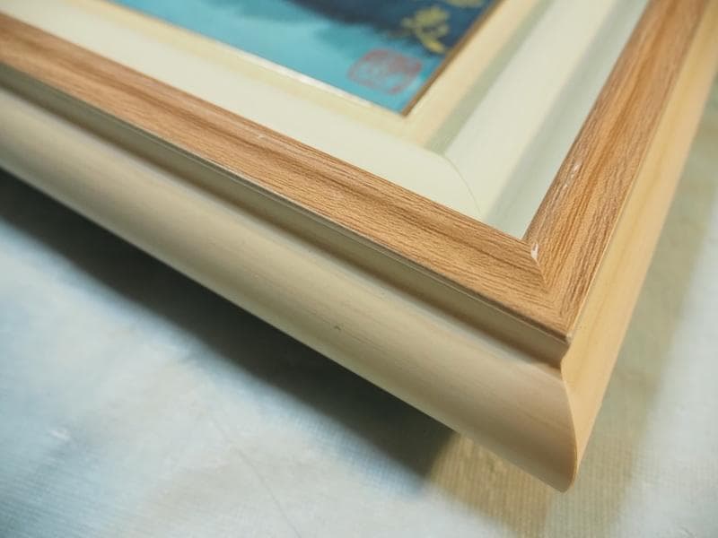 風景画 東山魁夷 聖夜 M10 額付き 手描き 肉筆 - メルカリ