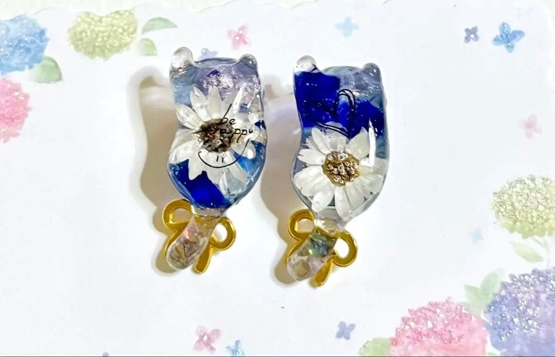 じゃれねこ『8月☆19 ブルー×和柄』