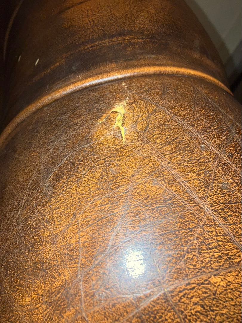 チェスターフィールド本革ソファ1人掛け英国調アンティーク