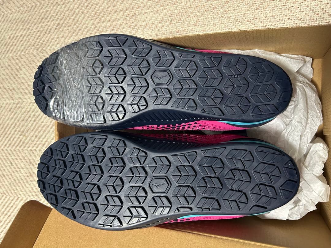 新品　限定カラー　Mizuno BOAシステム安全靴 ピンク/ネイビー