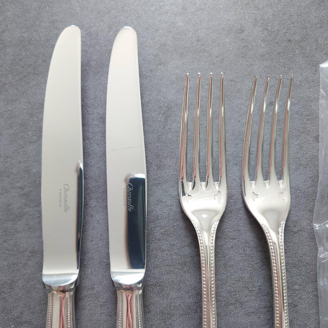 美品 クリストフル パール テーブルサイズ 未開封含む 6点