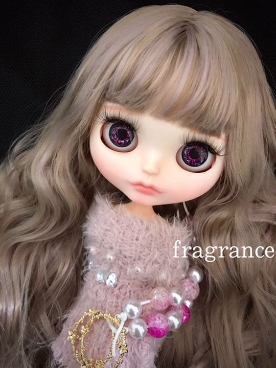 アイシードール カスタムドール ブライス 白肌 ベージュパープルmix