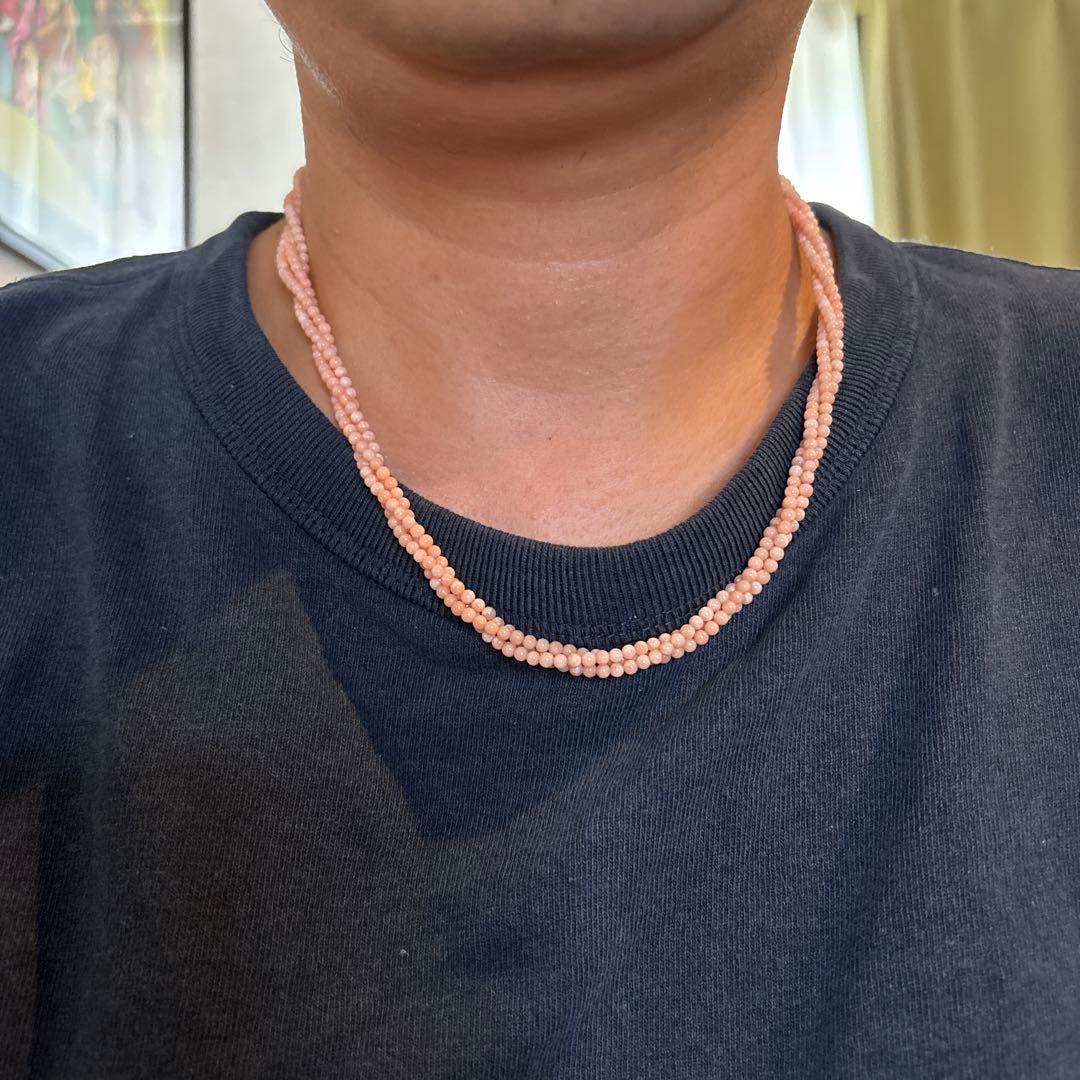 グルってなってる！ジューンてなる！サンゴのネックレス！綺麗！