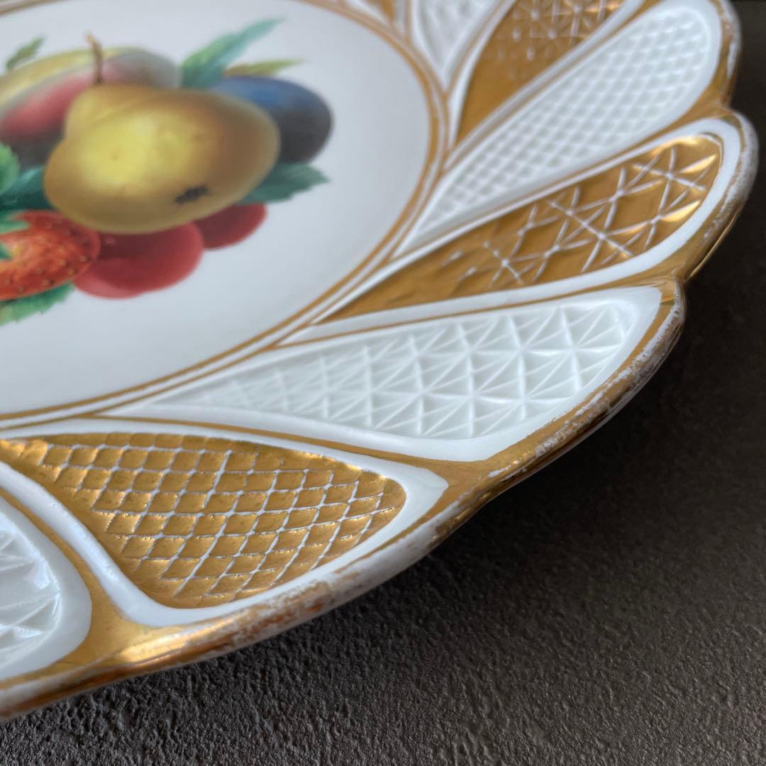 アンティークマイセン　フルーツ飾り皿①