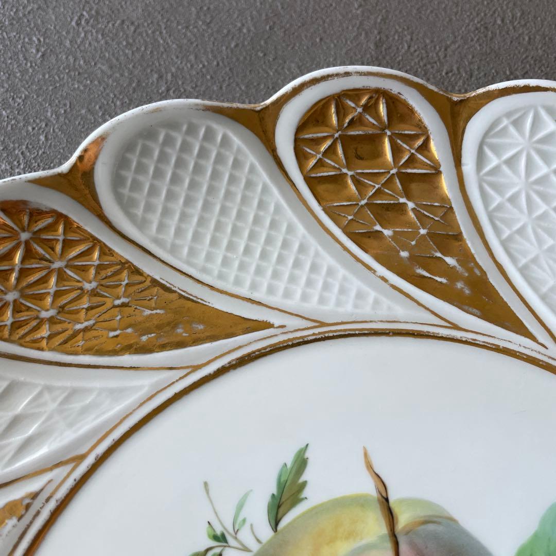 アンティークマイセン　フルーツ飾り皿①