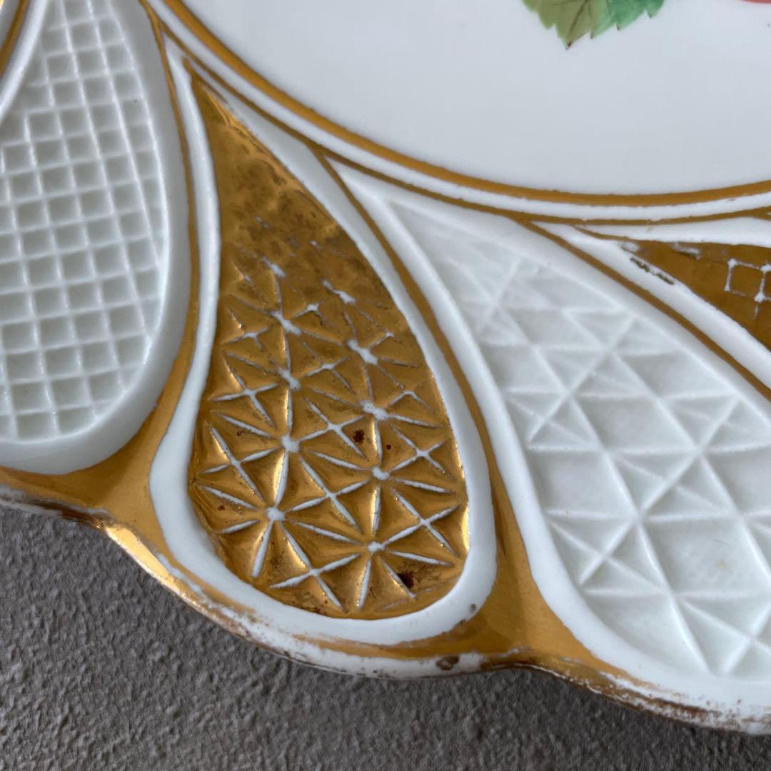 アンティークマイセン　フルーツ飾り皿①