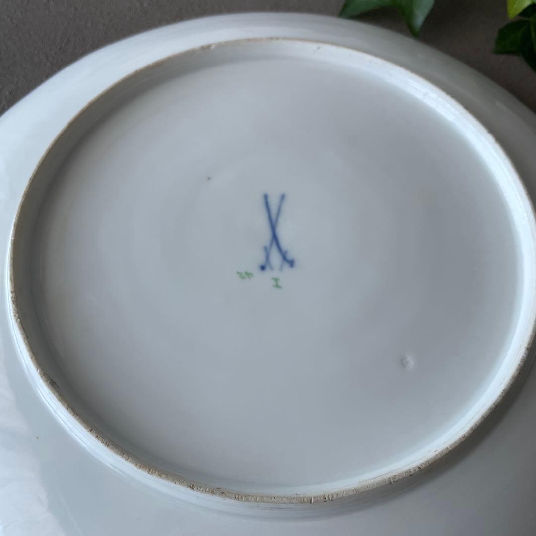 アンティークマイセン　フルーツ飾り皿①