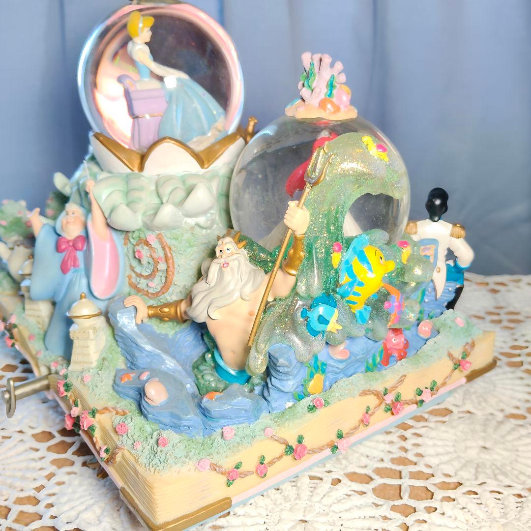 レア希少ディズニープリンセス スノードーム スノーグローブ オルゴール