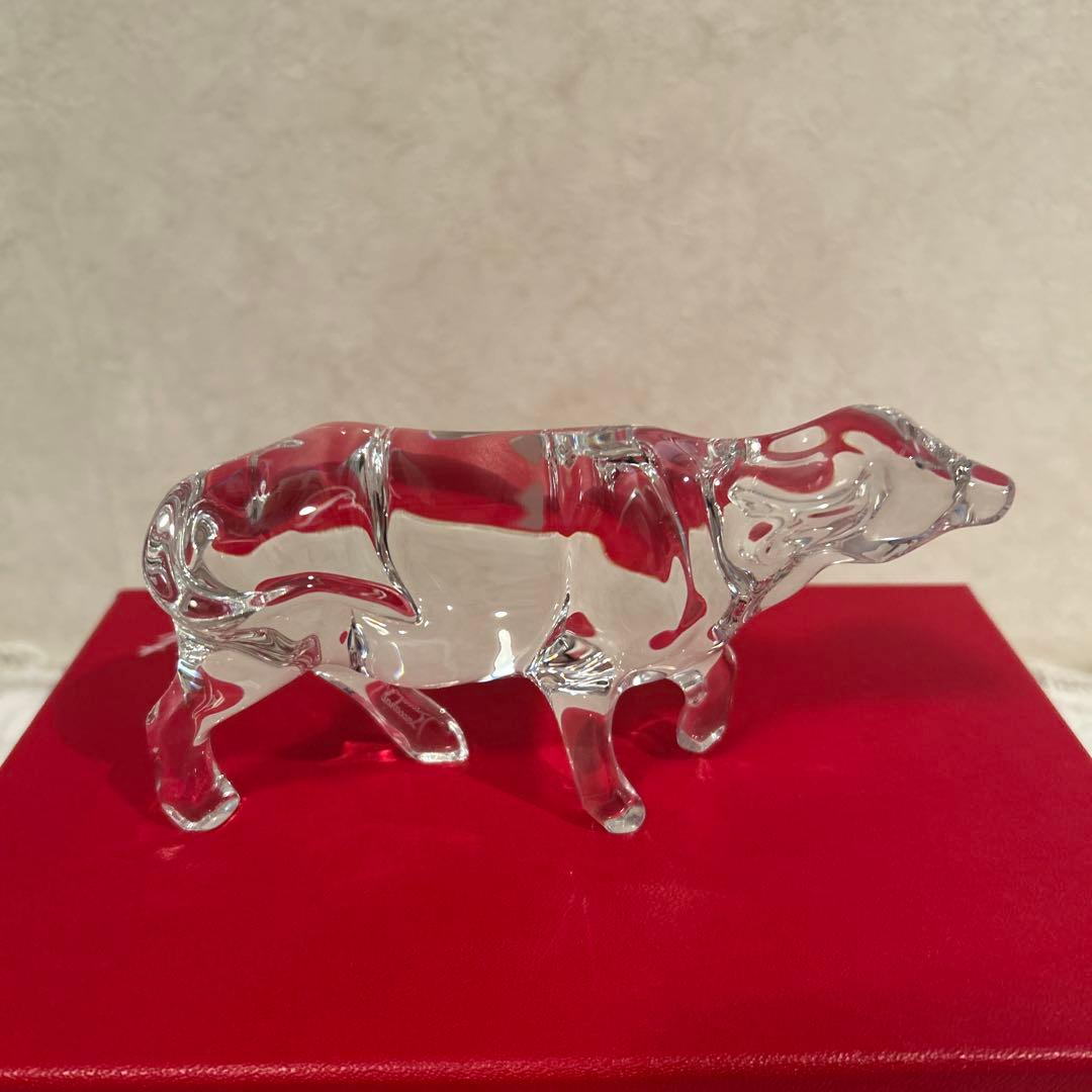 新品未使用　バカラ Baccarat オブジェ 置物 干支 丑 牛 十二支