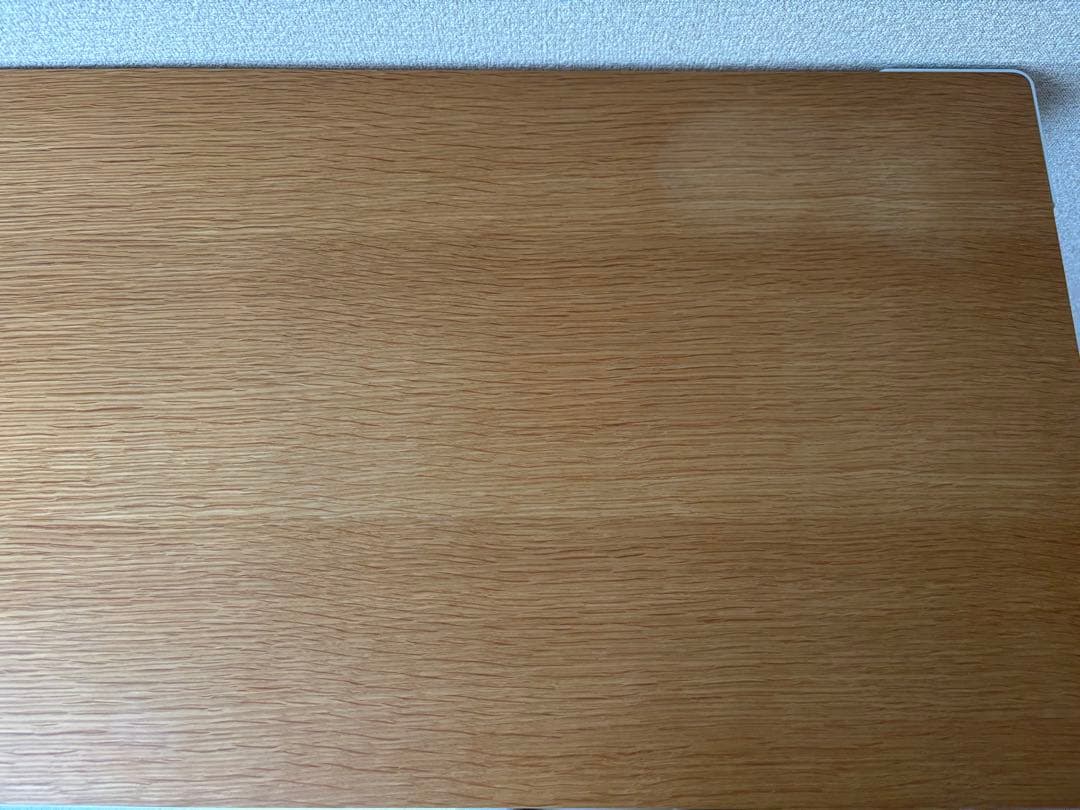 【なを】無印　スチール脚　木製デスク