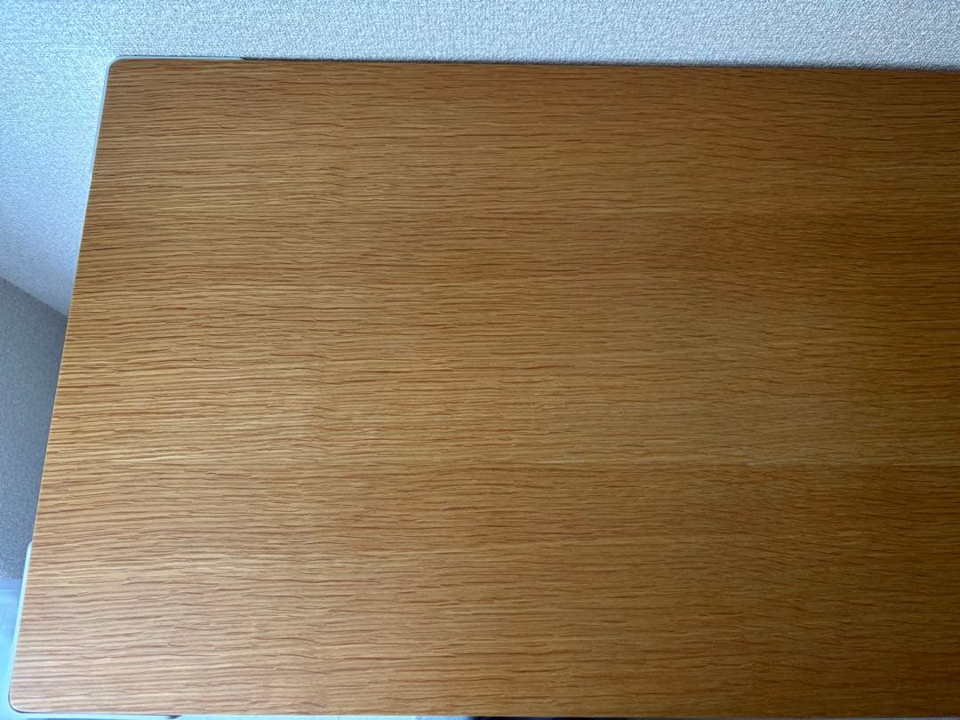 【なを】無印　スチール脚　木製デスク