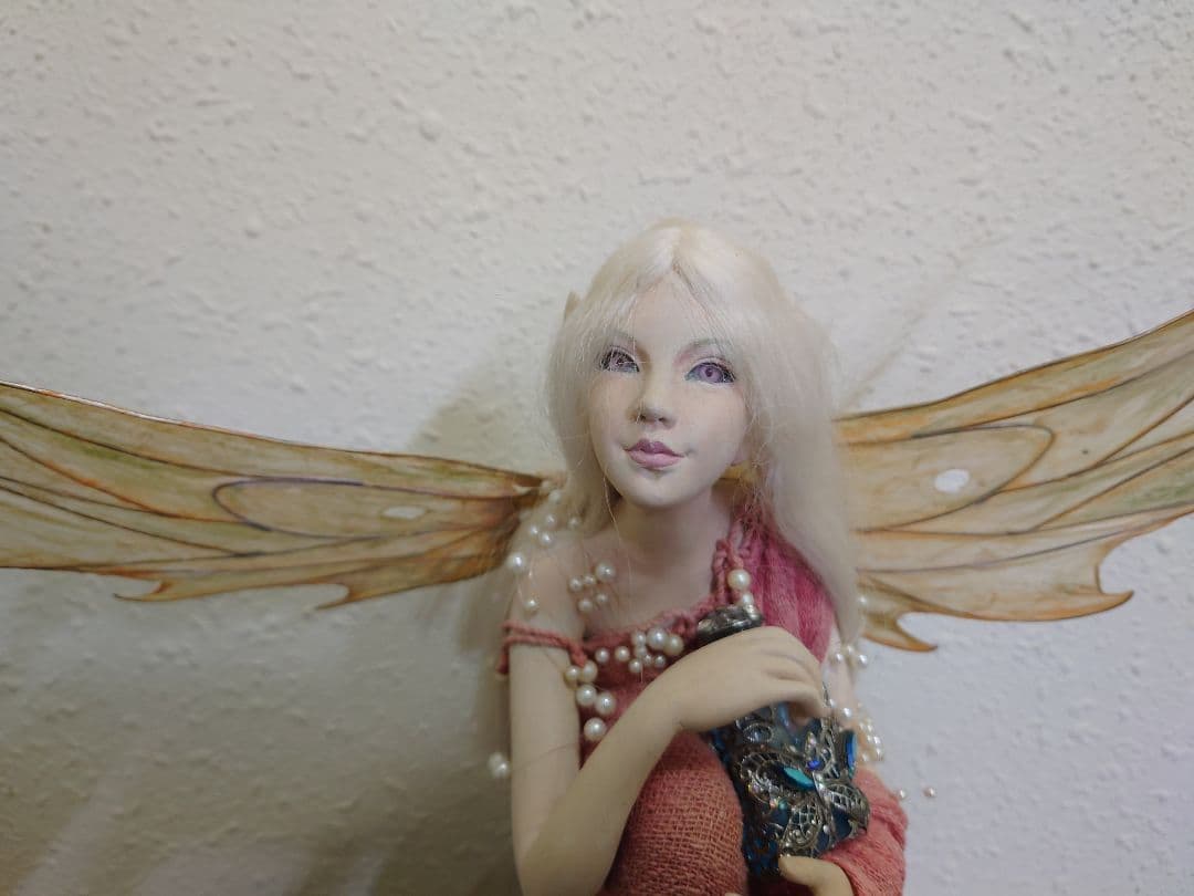 サイズ約43cm 妖精　人形　西洋人形　石膏人形