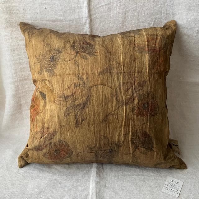 希少5万ハウスオブリリア植物柄クッションアスティエ・ド・ヴィラットコーラルタスク