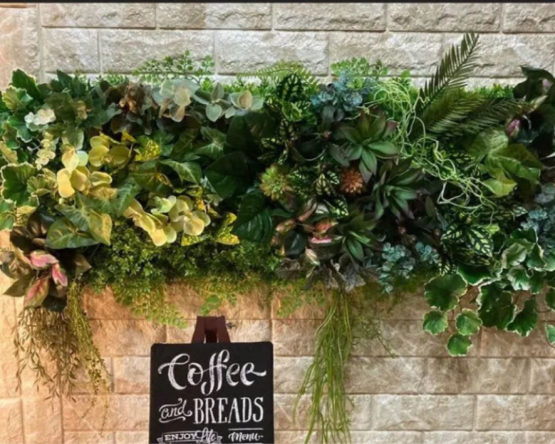 光触媒　人工観葉植物　ウォールグリーン　フェイクグリーン　壁掛け2580852