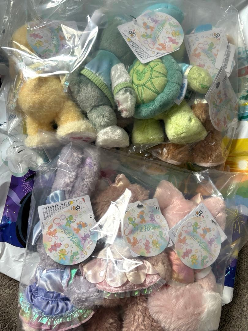 未開封】ダッフィー&フレンズ ポージープラッシー7人全員 20周年