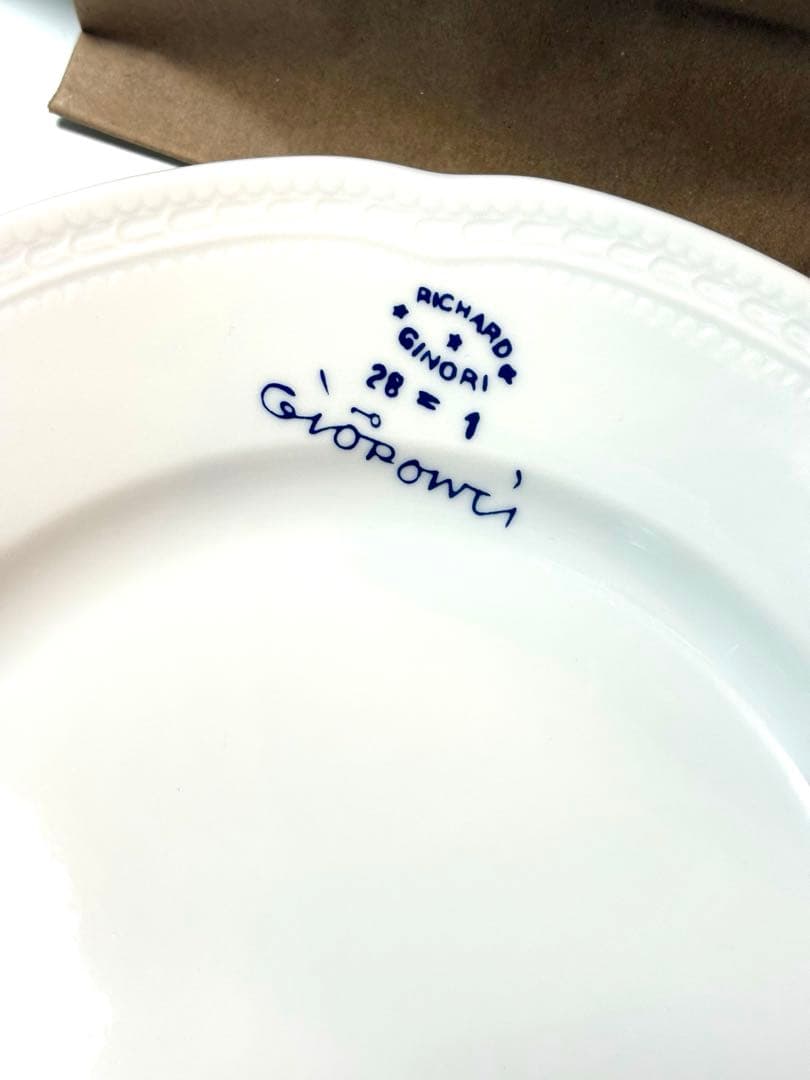 ボンジョルノ ディンブロ ペアプレート お皿 新品 リチャードジノリ