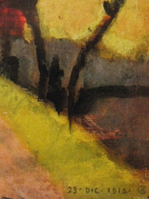 岸田劉生、【築地居留地風景】、新品高級額 額装付、年代物・希少画集画