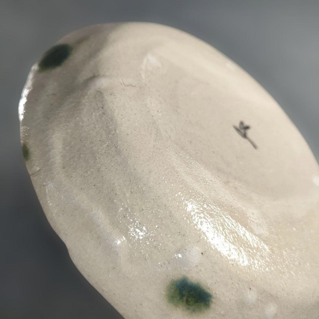 A1358-6/幸兵衛窯/加藤卓男/弥七田織部鳥網向付5客/共箱/飾皿/懐石道具