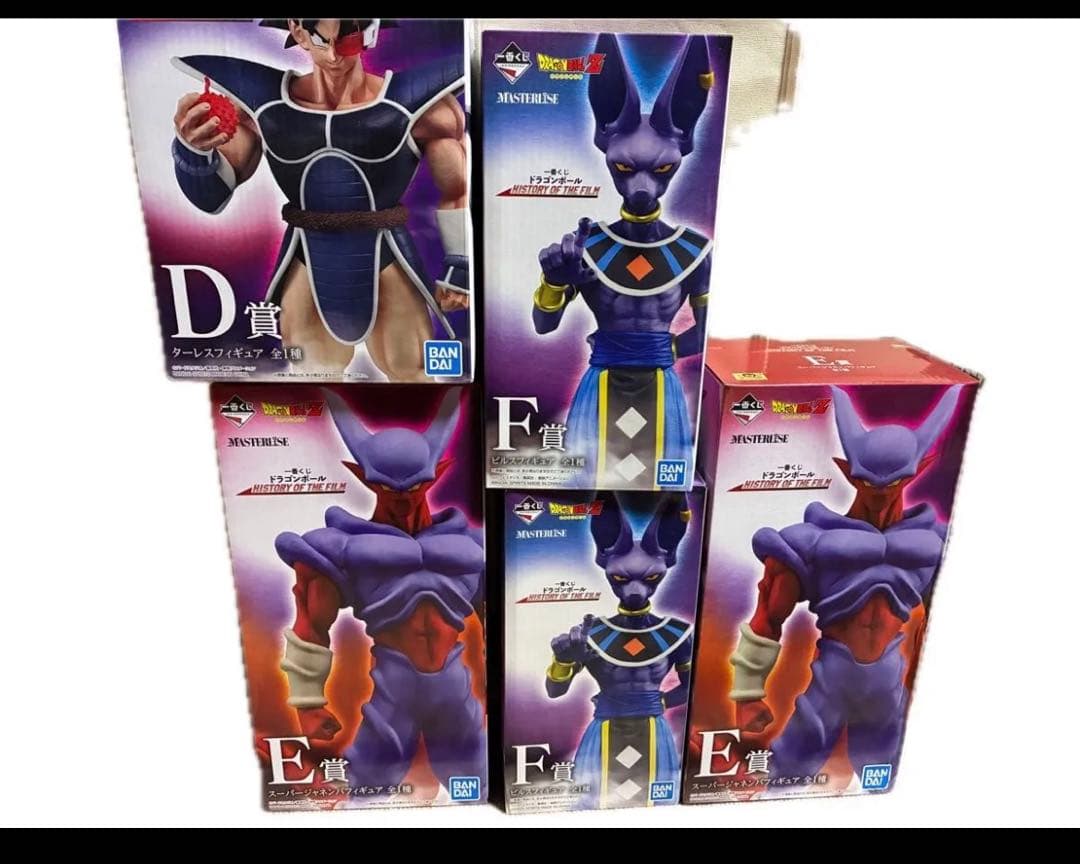 ドラゴンボール 一番くじ ジャネンバ ターレス ビルス 5点セット