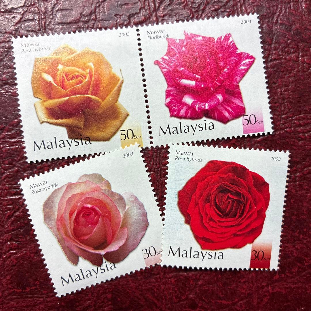 77366セール現品限 外国切手 マレーシア発行バラ4種揃 - メルカリ