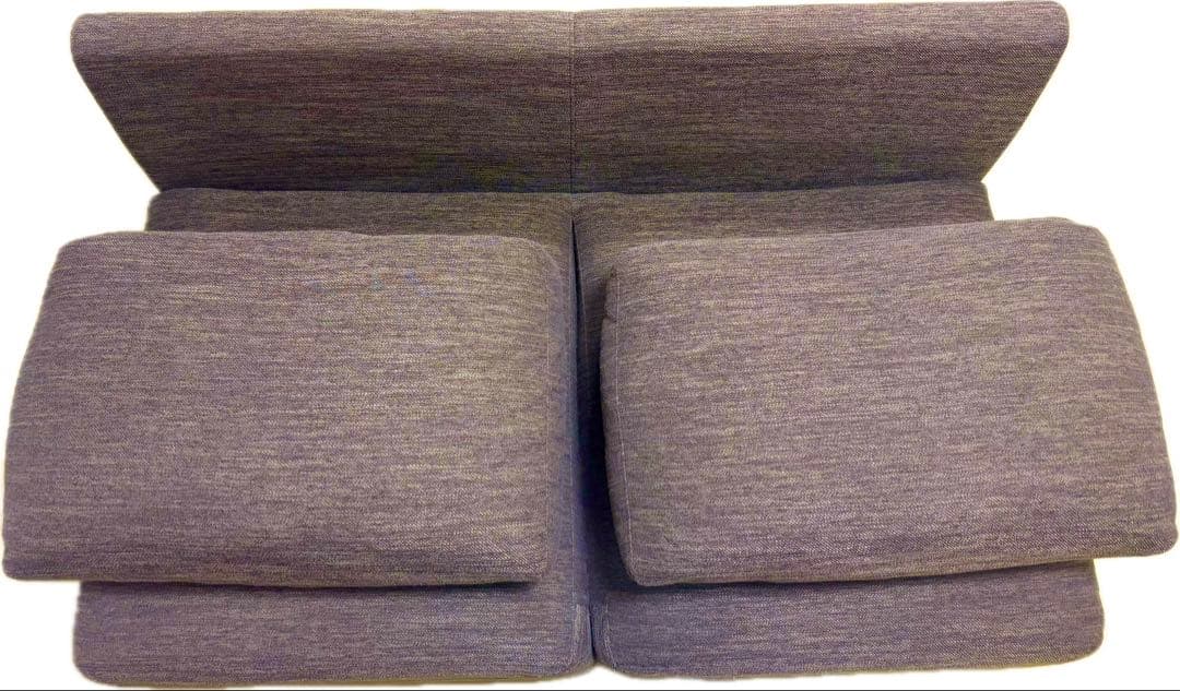 2人掛け肘無しソファ 布張りタイプ