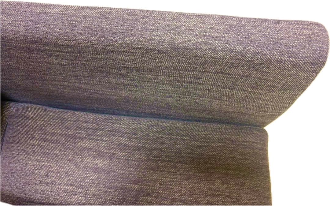 2人掛け肘無しソファ 布張りタイプ