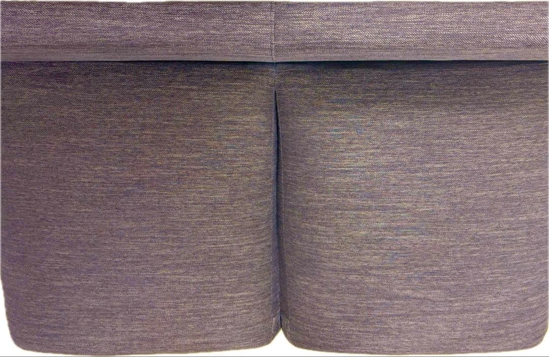 2人掛け肘無しソファ 布張りタイプ