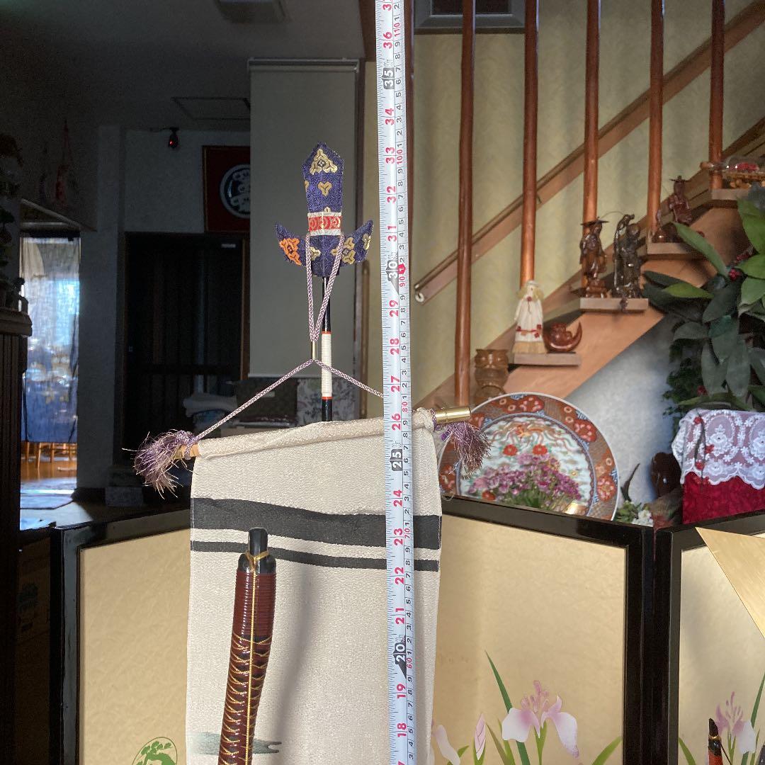 五月人形　正絹鎧着用　子供大将飾　紫峰作