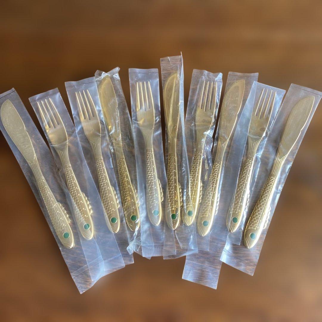 山﨑金属工業　YMCO ❣️ノーベル賞授賞式カトラリー❣️6ペア12本セット