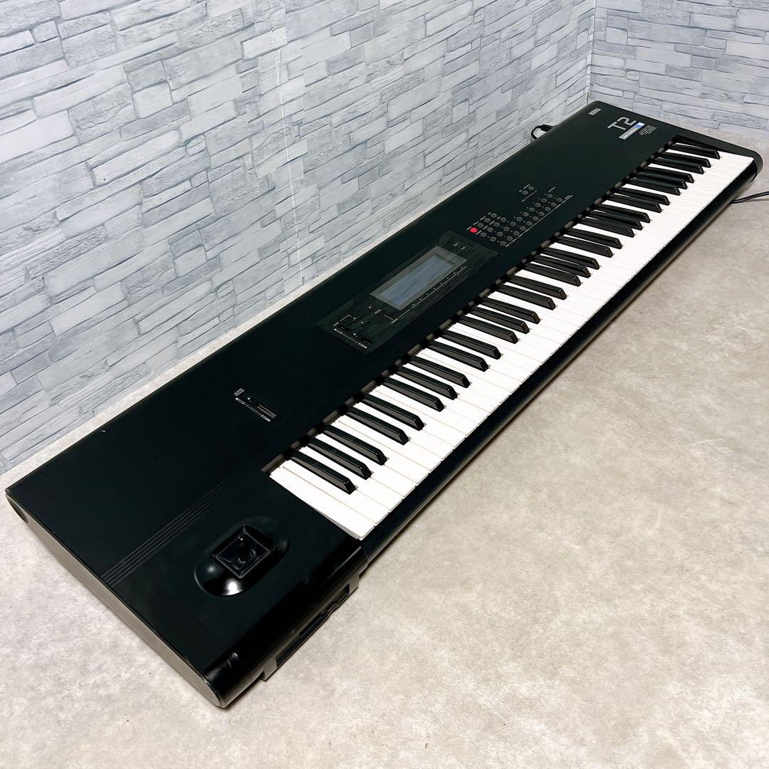 動作品 KORG T2 コルグ シンセサイザー ワークステーション 76鍵盤