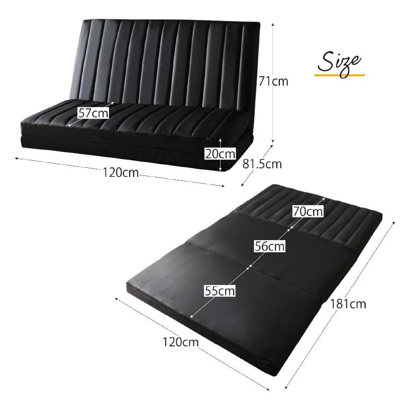 大人気！！3WAYで使えるソファ【ソファ　カウチ　ベッド】【グレー】 4