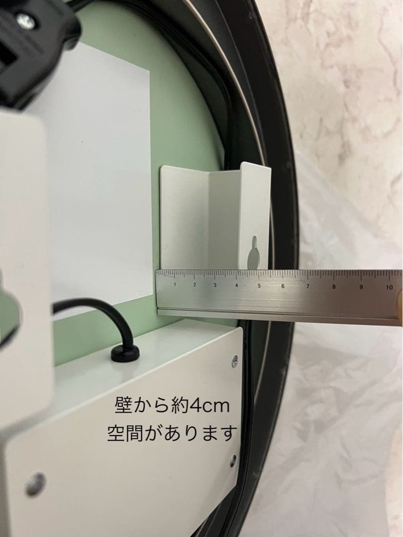 ミラタップ(サンワカンパニー) マルーンミラー LED φ350 マットグレー