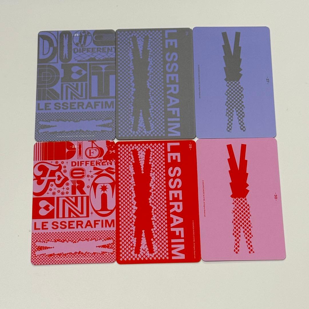 ルセラフィム ウンチェ DIFFERENT フォトカード トレカ コンプ6枚
