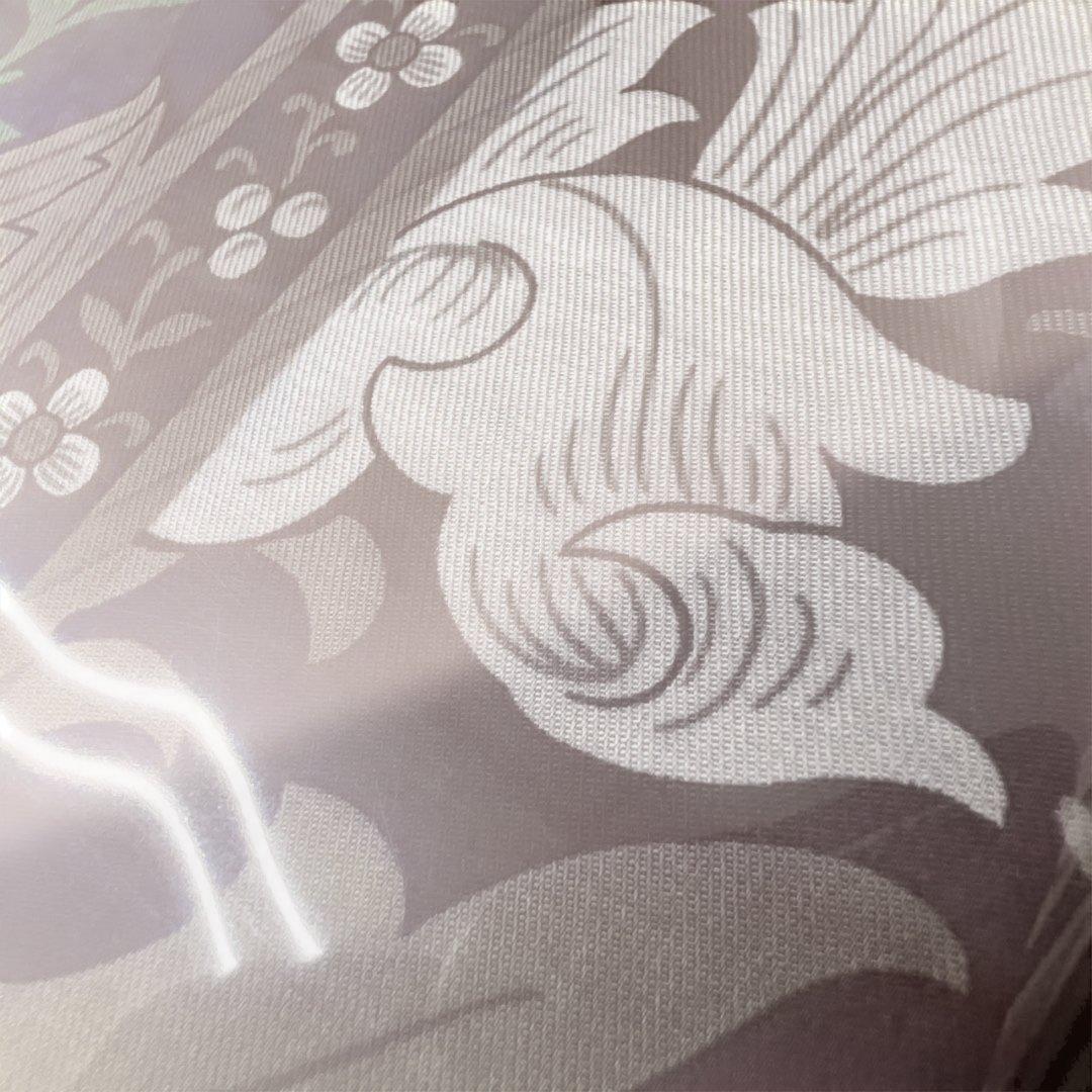 西川　モリスギャラリー　掛けふとんカバー　アネモネ　ダブル　ワイン　日本製