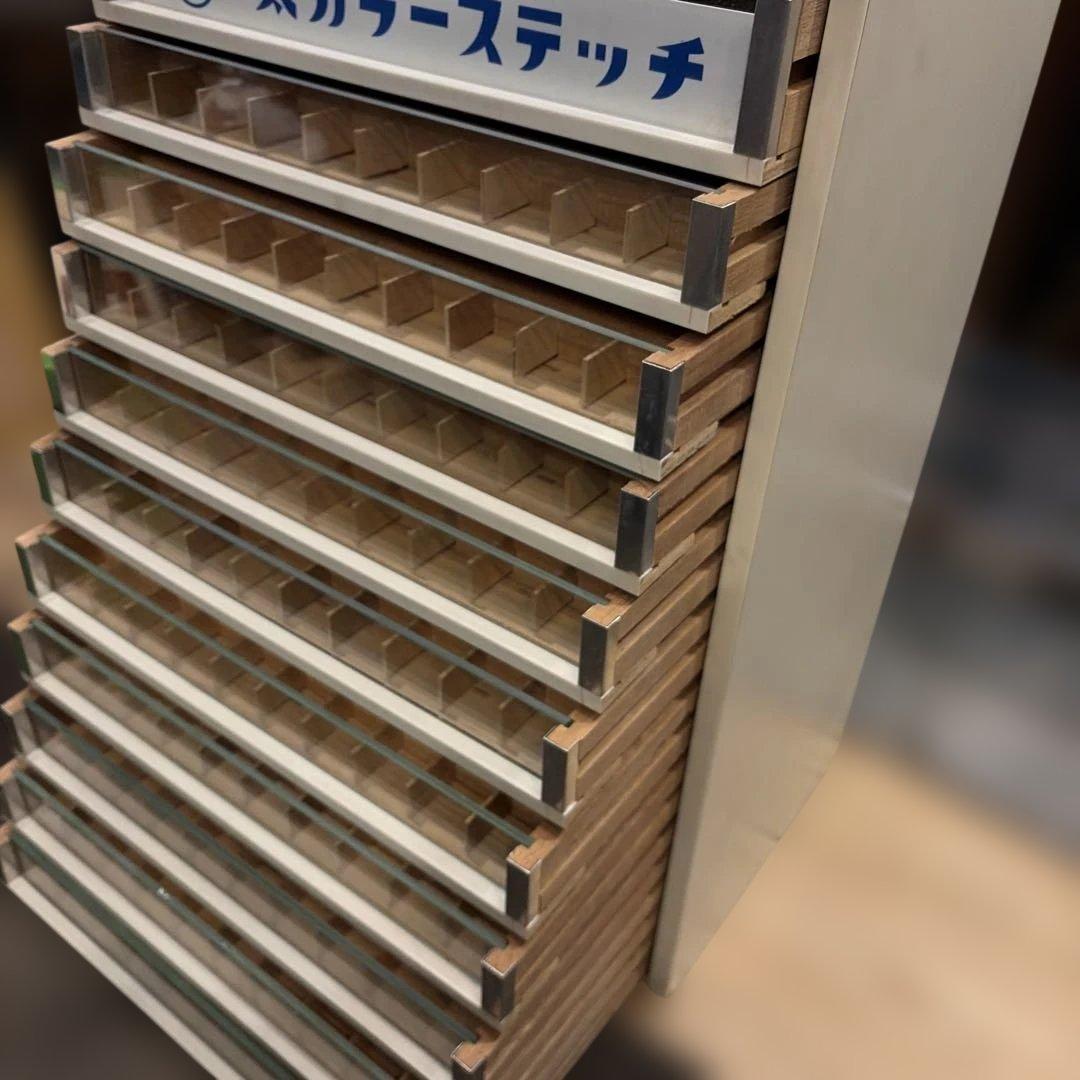 糸陳列棚　FUJIX フジックス 太カラーステッチ 什器 陳列棚 11段