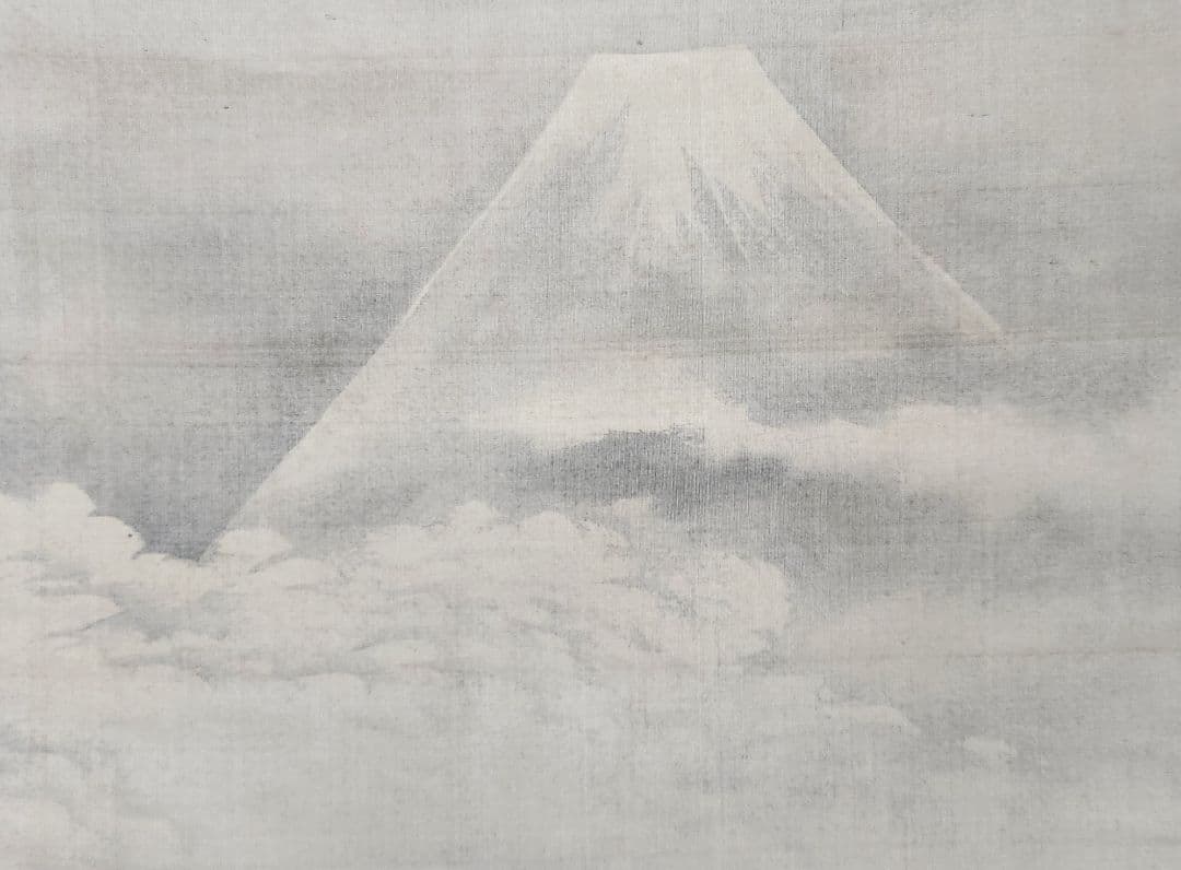 富士山図】清原(狩野)雪信 1000 女流画家 江戸狩野 掛け軸 肉筆 - メルカリ