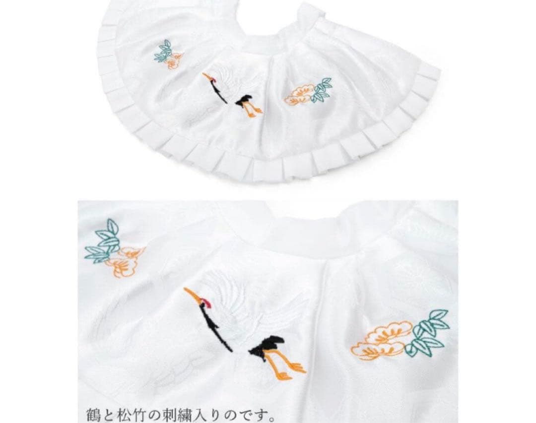 お宮参り　産着　帽子よだれかけセット　男の子