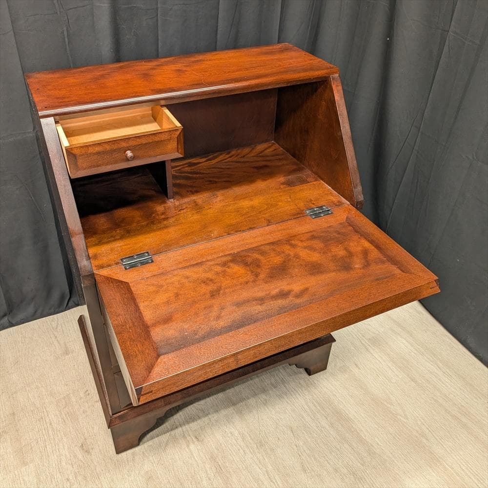 松本民芸家具　ミズメザクラ　無垢　ライティングデスク　ライティングビューロー　机