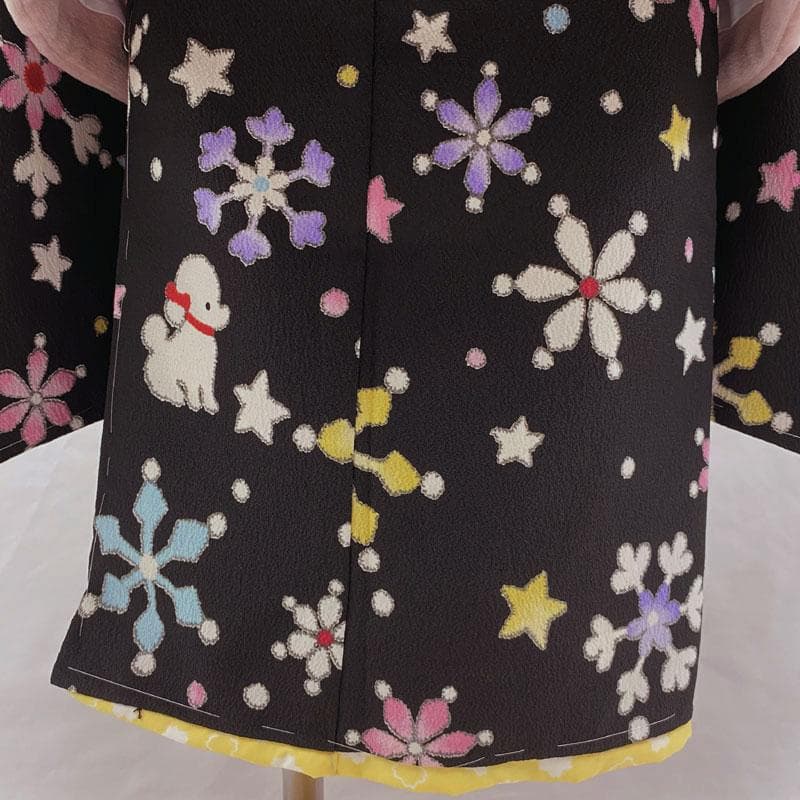 409ag27◎七五三 三歳 女児 被布フルセット ポンポネット◎未使用品