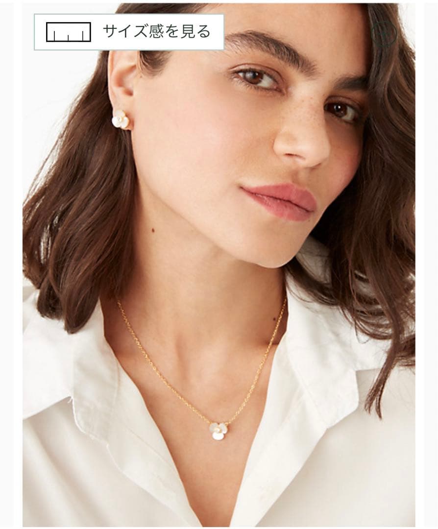 katespade ピアス&ネックレスセット　フラワーモチーフ