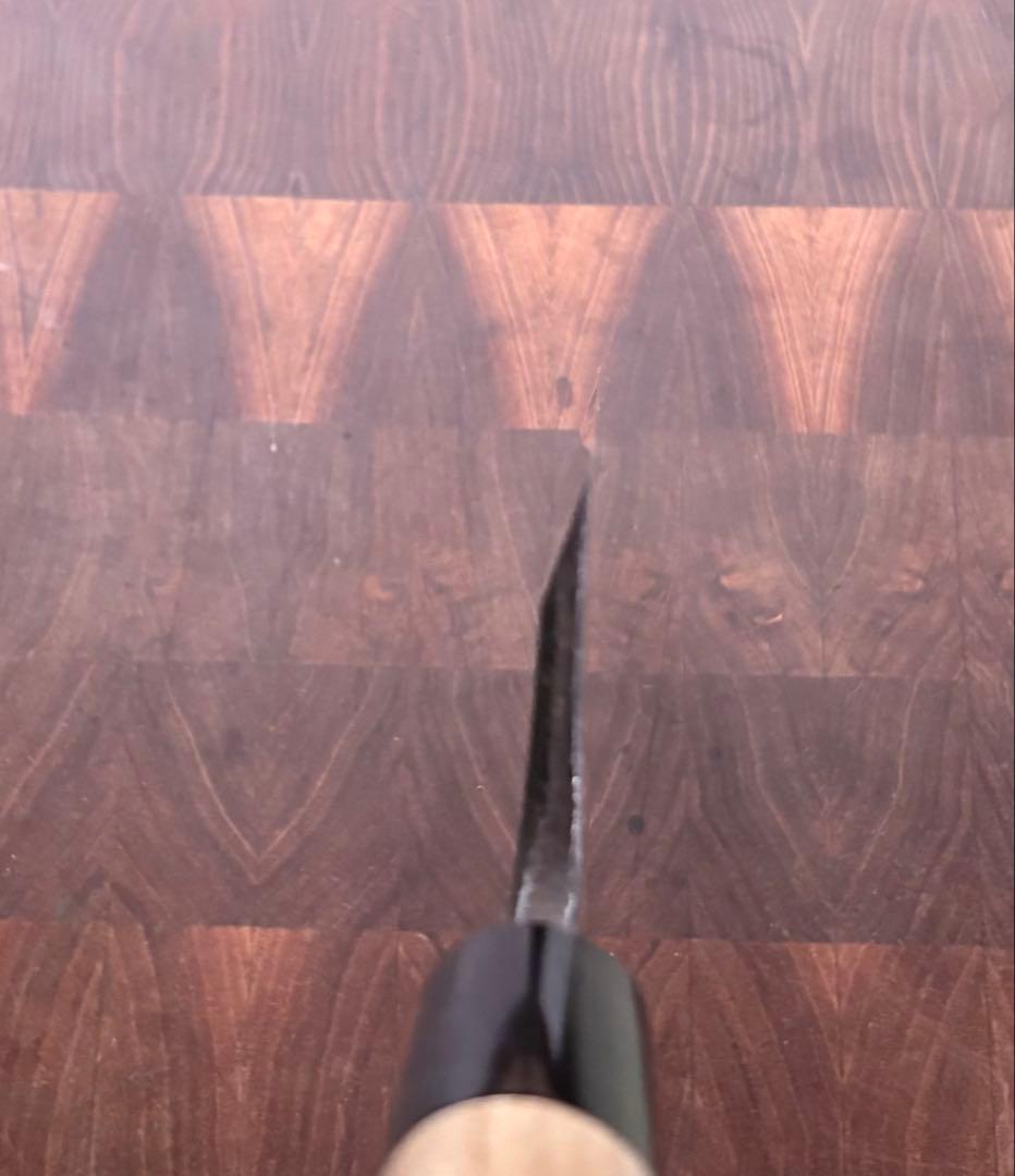 堺打刃物 青鋼 7寸 出刃包丁 210mm 手打ち 本霞 包丁 和包丁 水牛柄