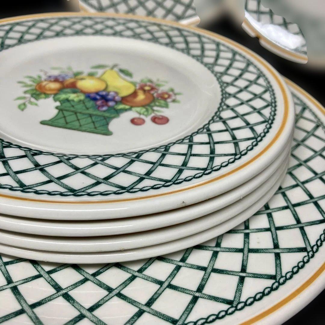 ビレロイ ボッホ バスケット マグカップ 3 中皿 2 小皿 5 10客セット