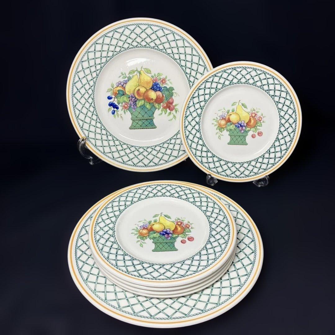 ビレロイ ボッホ バスケット マグカップ 3 中皿 2 小皿 5 10客セット