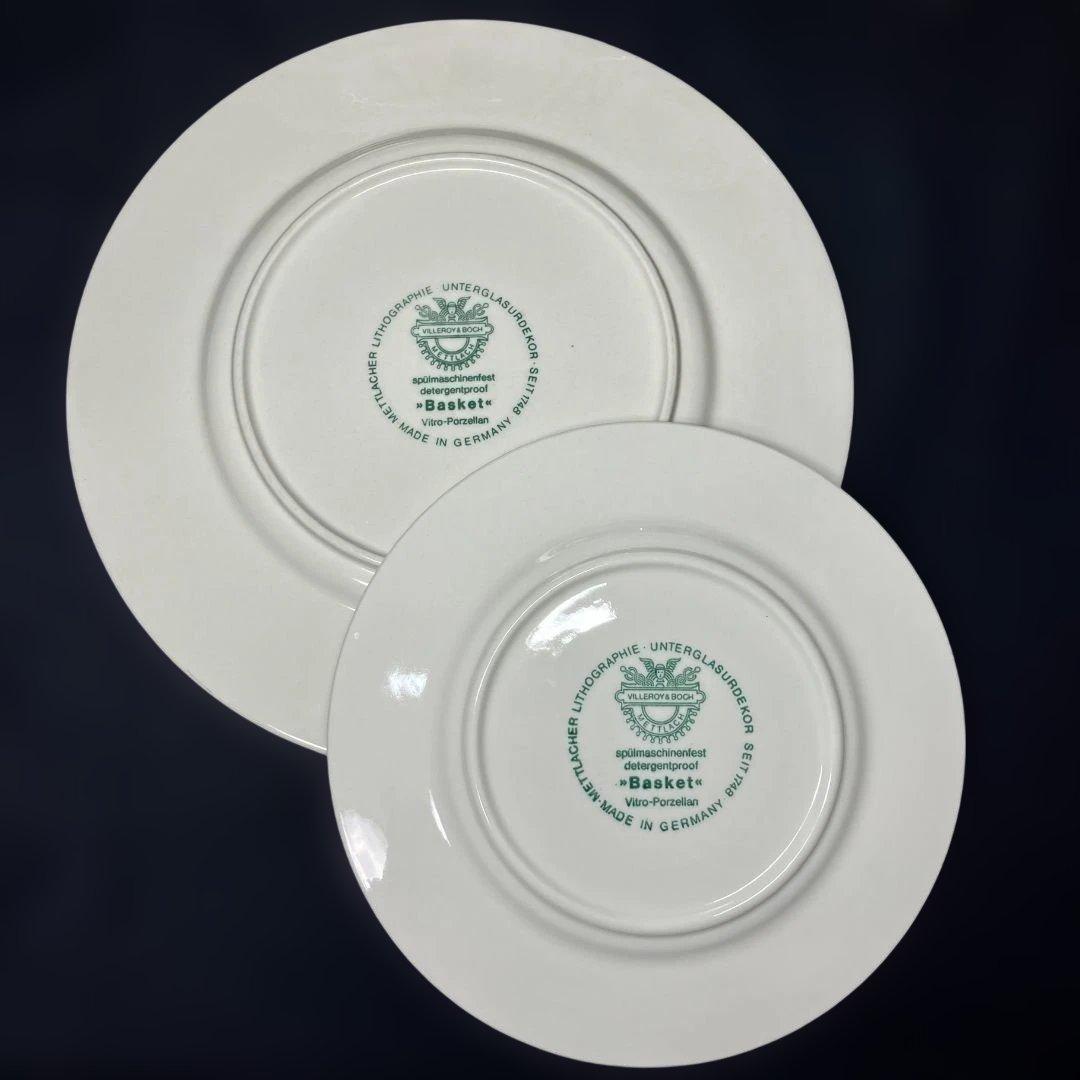 ビレロイ ボッホ バスケット マグカップ 3 中皿 2 小皿 5 10客セット